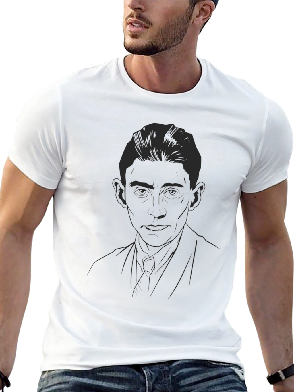 Kafka Portrait Black T-Shirt