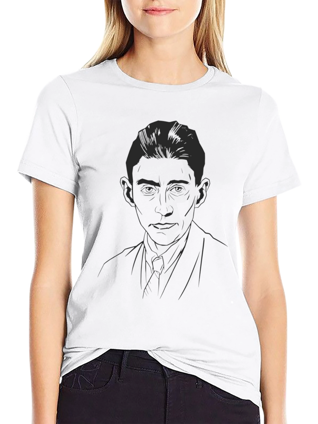 Kafka Portrait Black T-Shirt