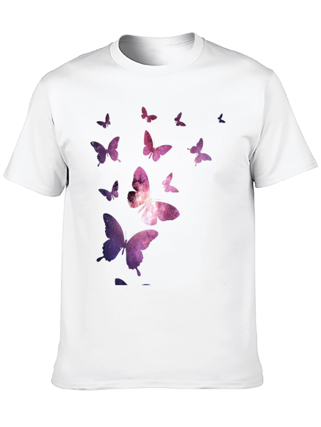Galaxy Butterfly Black T-Shirt