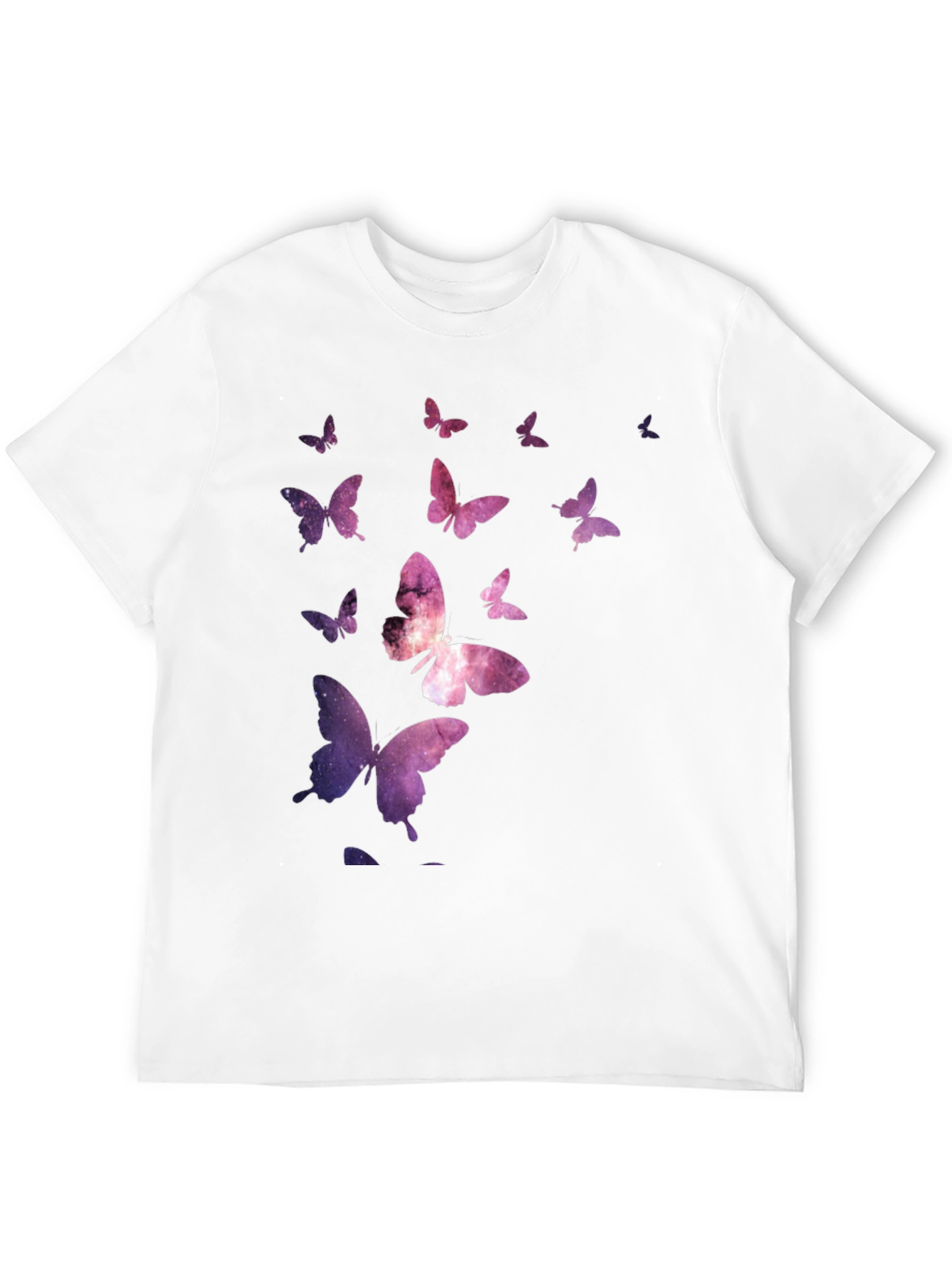 Galaxy Butterfly Black T-Shirt