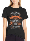 Legends Born In April 2007 T-Shirt