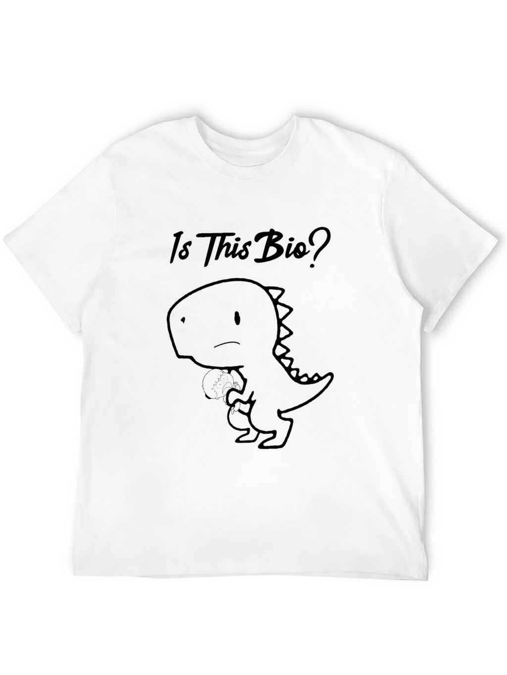 Is This Bio? Dino Black T-Shirt