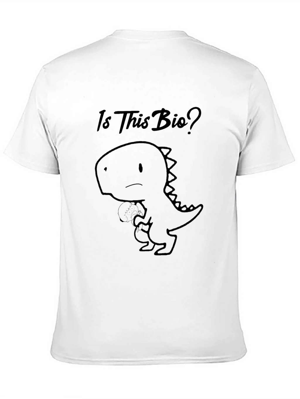 Is This Bio? Dino Black T-Shirt