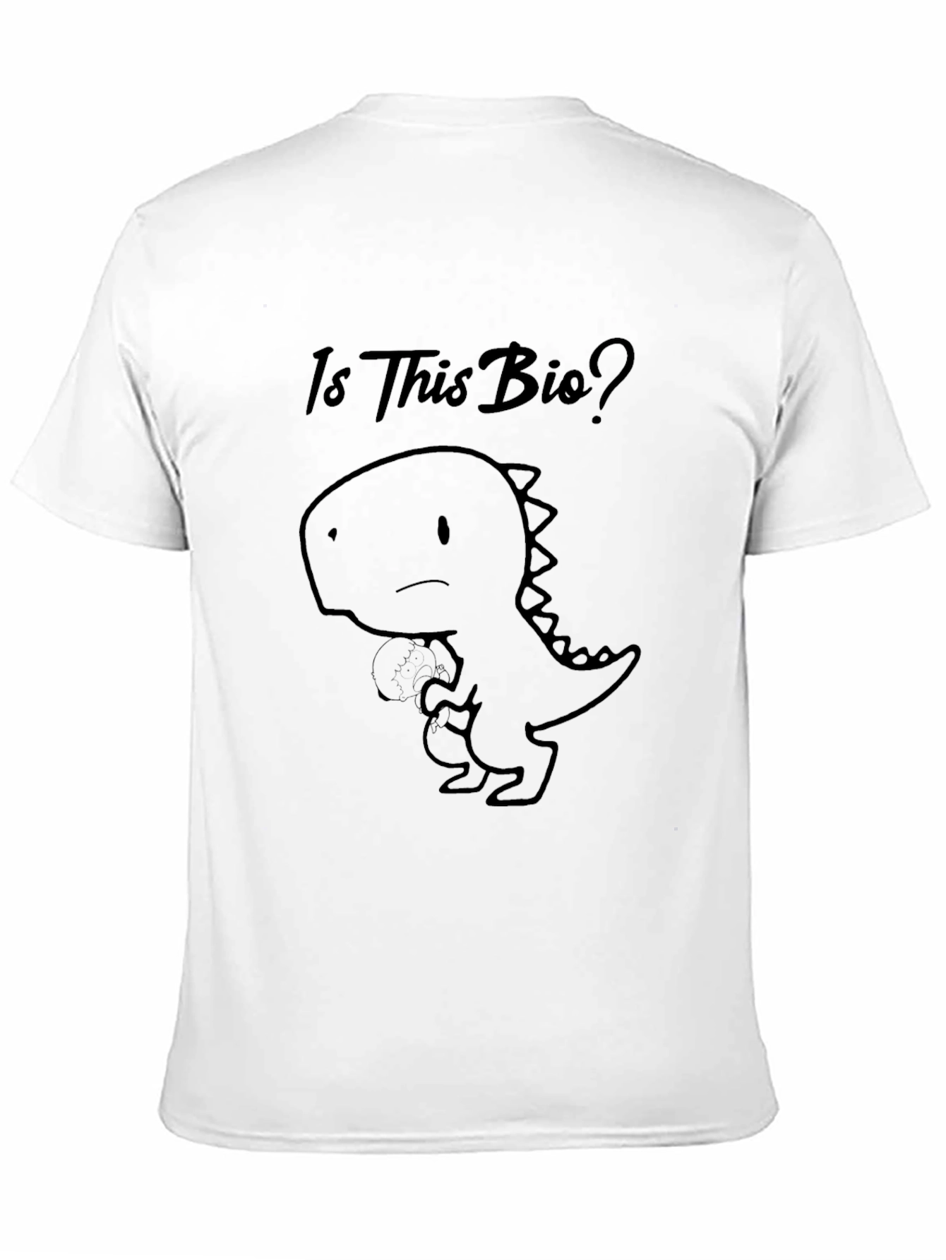 Is This Bio? Dino Black T-Shirt