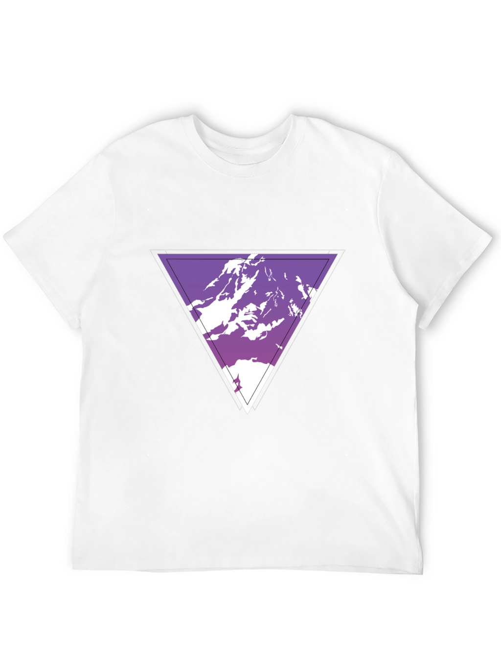 Geometric Mountain Graphic Tee - Cool Casual Style