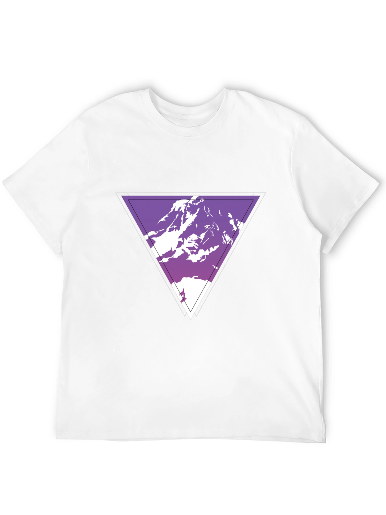 Geometric Mountain Graphic Tee - Cool Casual Style