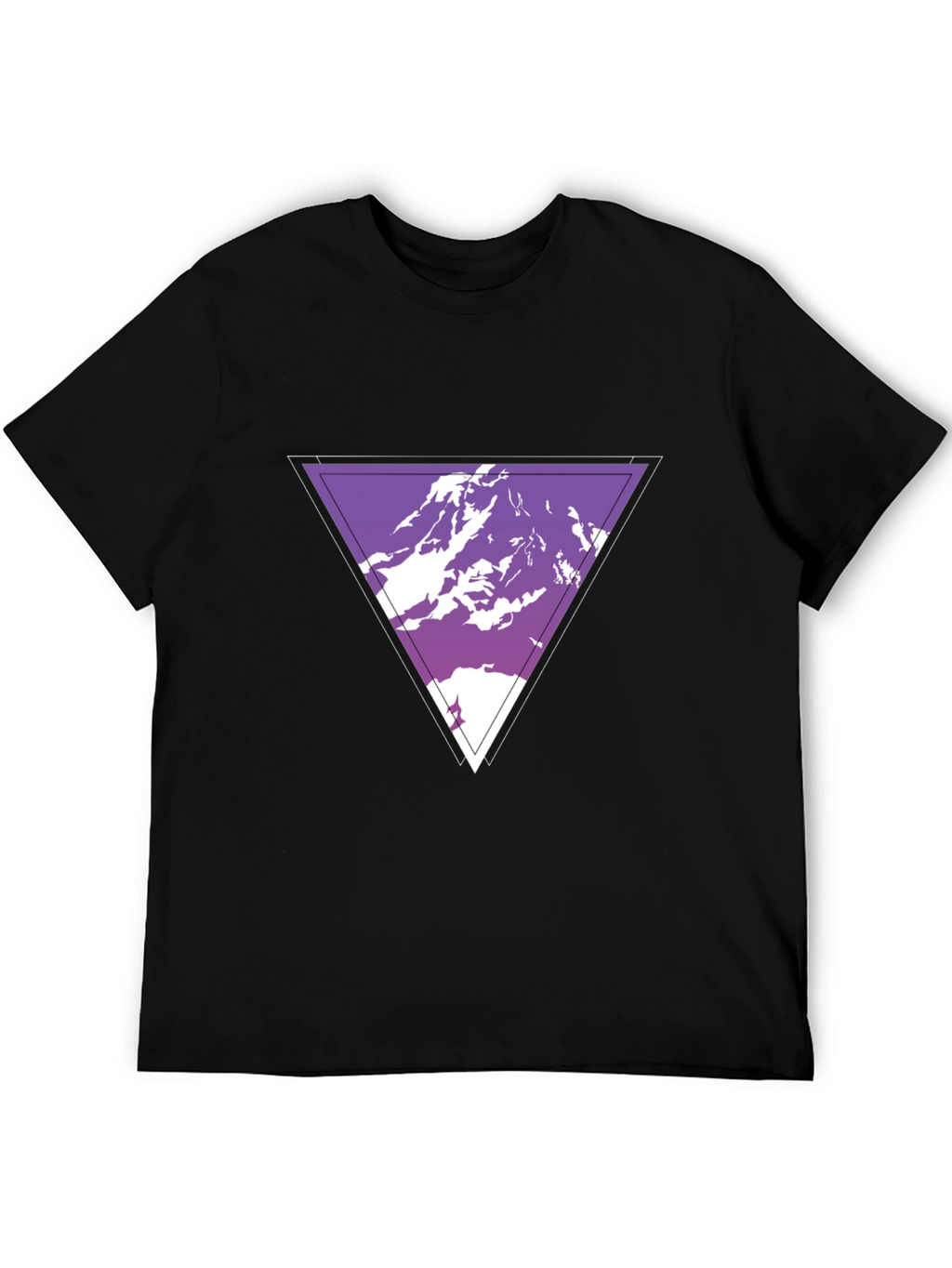 Geometric Mountain Graphic Tee - Cool Casual Style