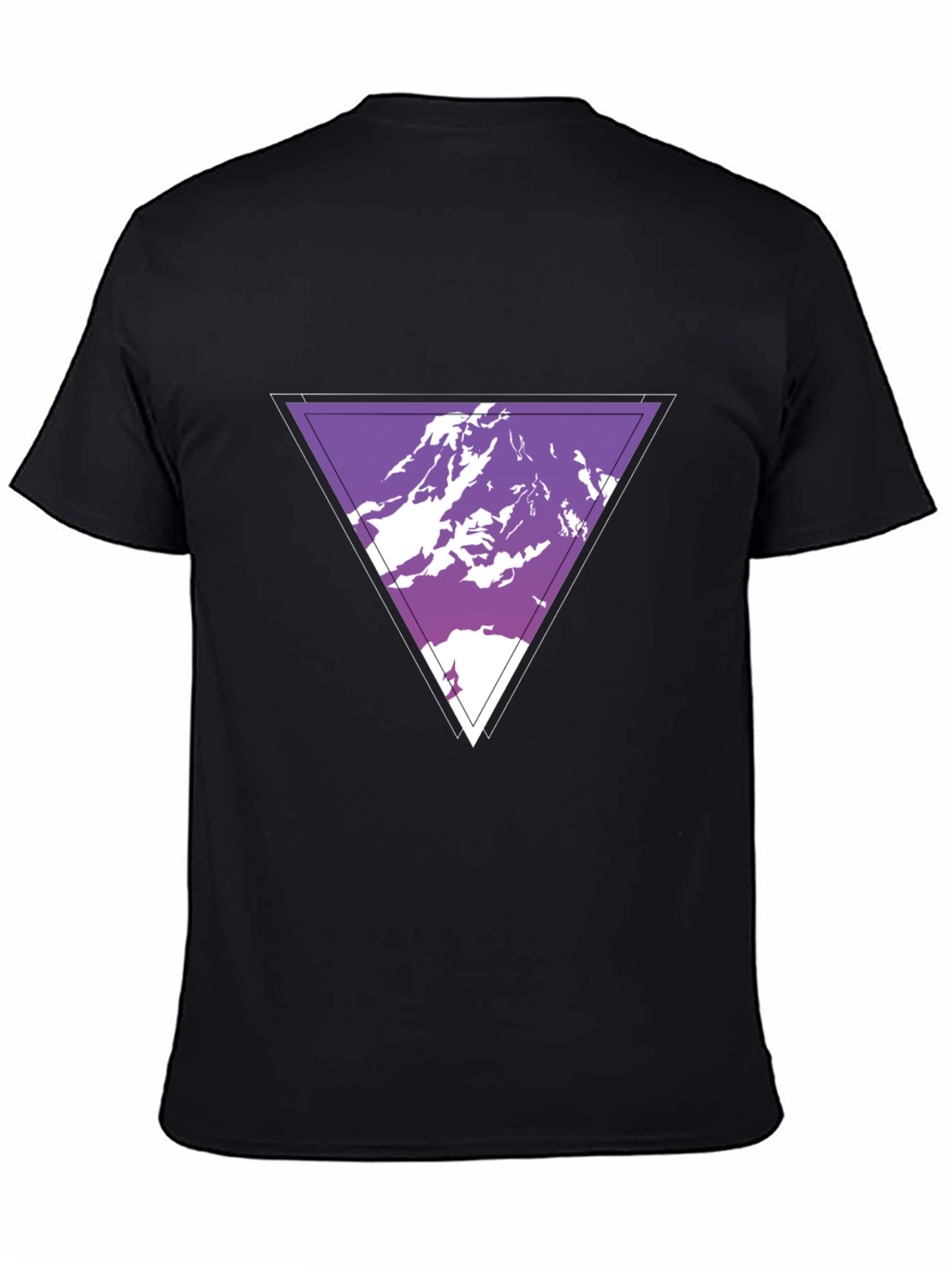 Geometric Mountain Graphic Tee - Cool Casual Style