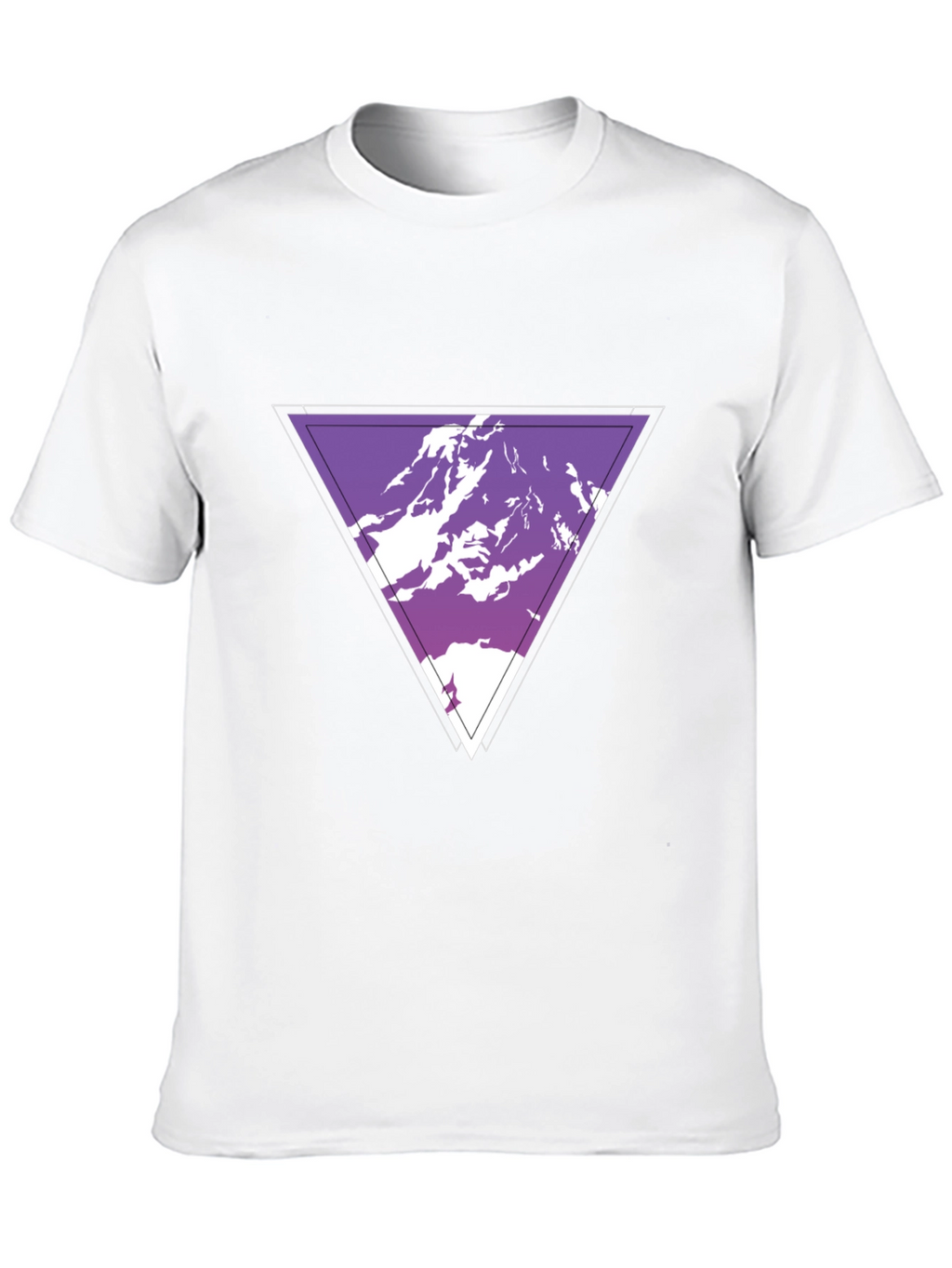 Geometric Mountain Graphic Tee - Cool Casual Style