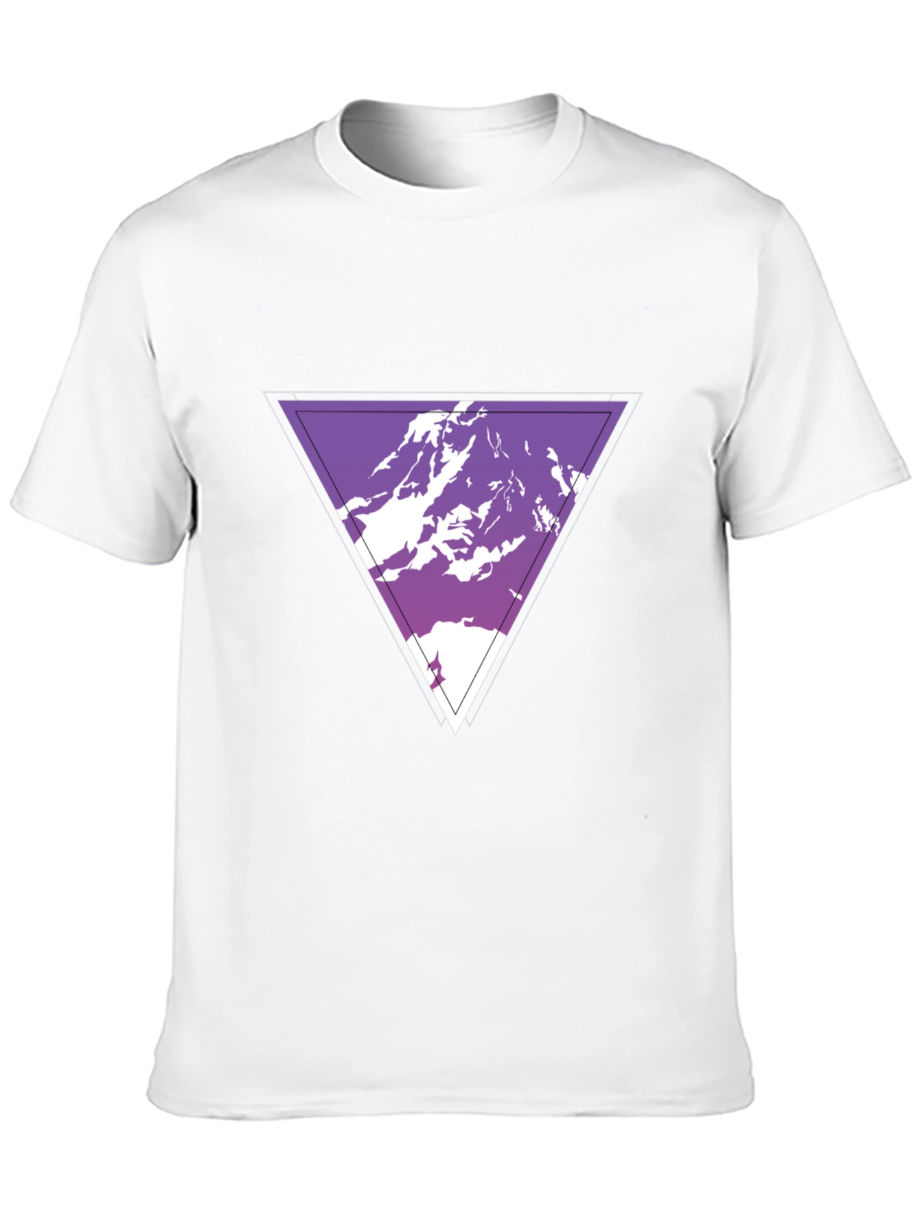Geometric Mountain Graphic Tee - Cool Casual Style