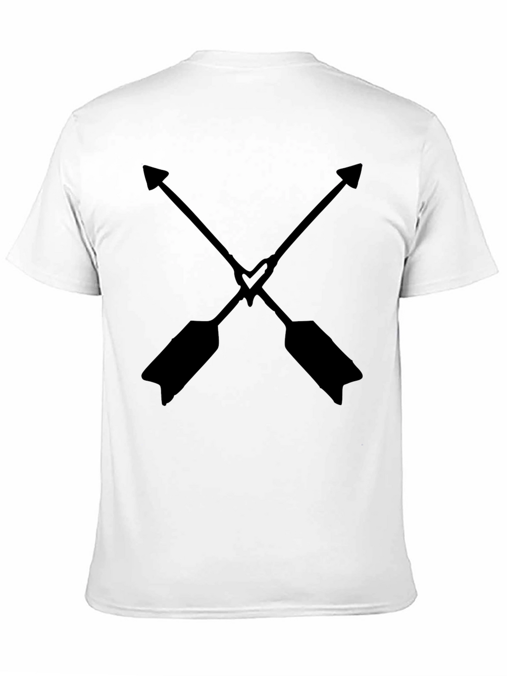 Crossed Arrows Heart T-Shirt - Black
