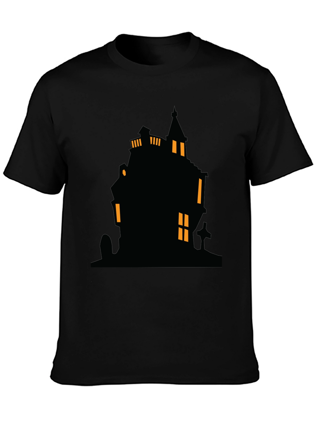 Spooky Haunted House Graphic Tee - Halloween Shirt