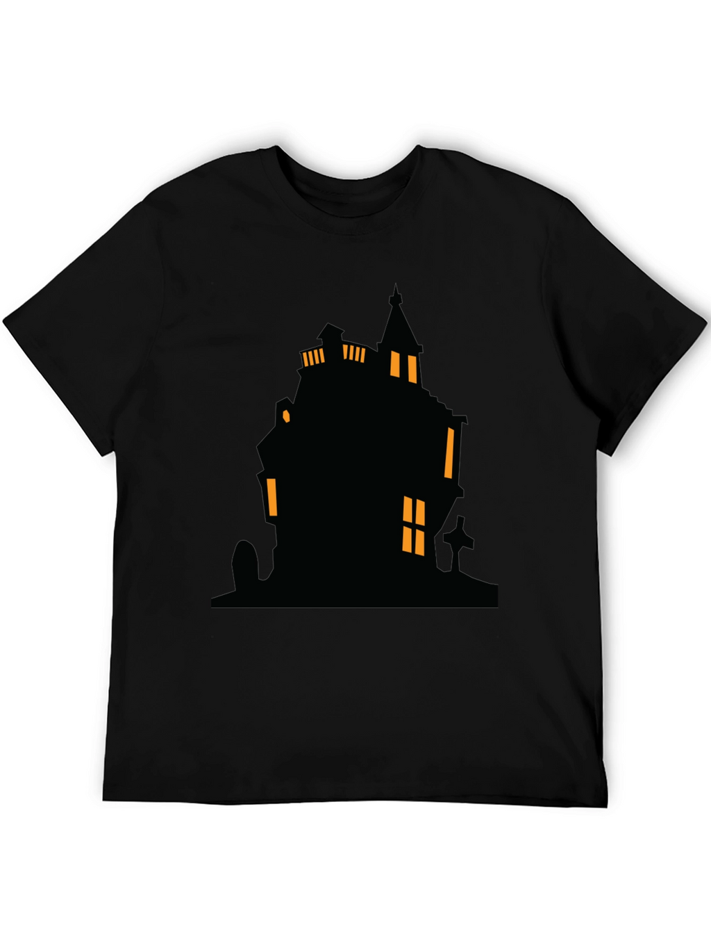 Spooky Haunted House Graphic Tee - Halloween Shirt