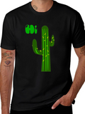 Cactus Hi T-Shirt - Black Graphic Tee