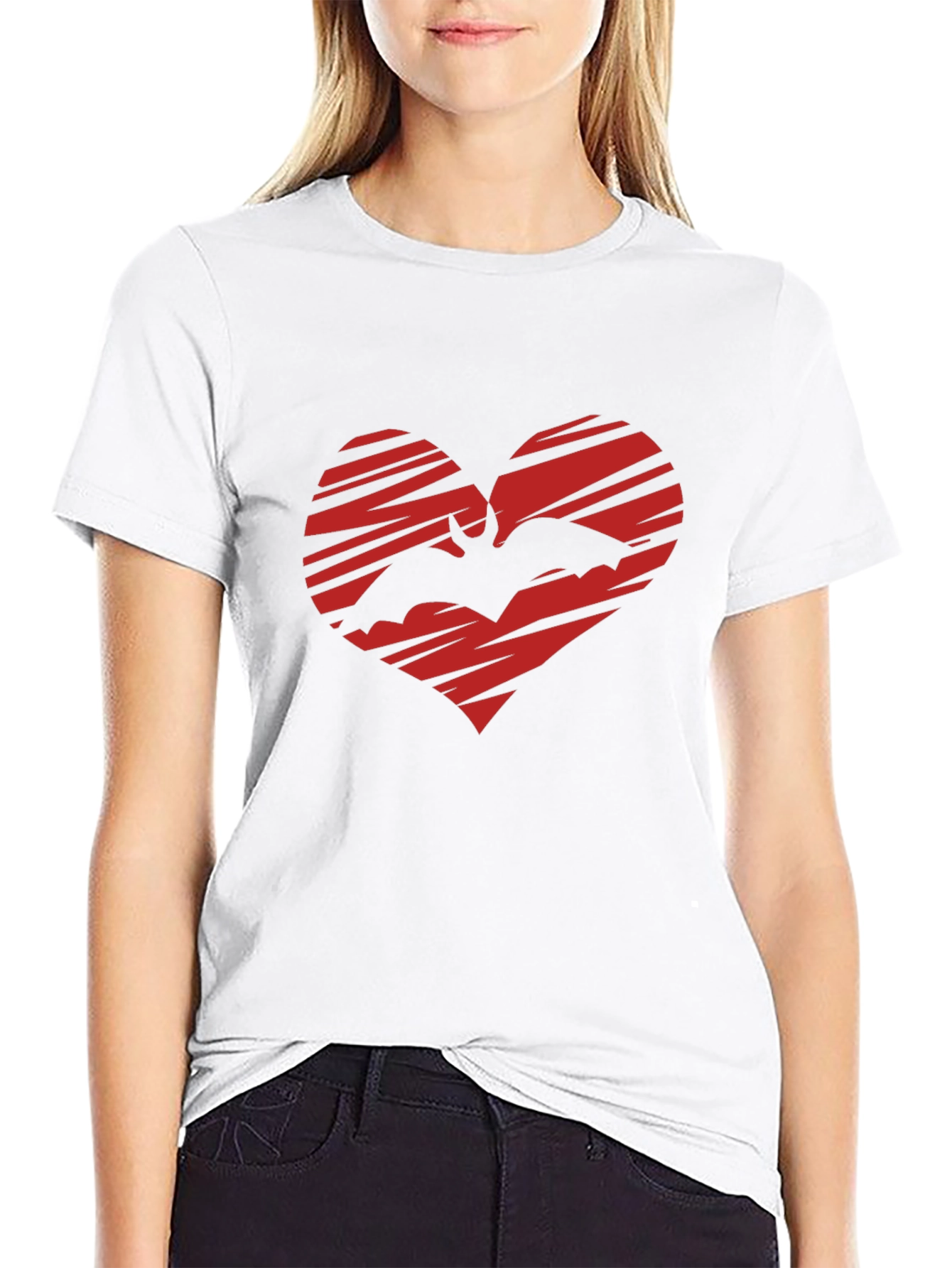 Bat Heart Graphic T-Shirt - Gothic Love Tee