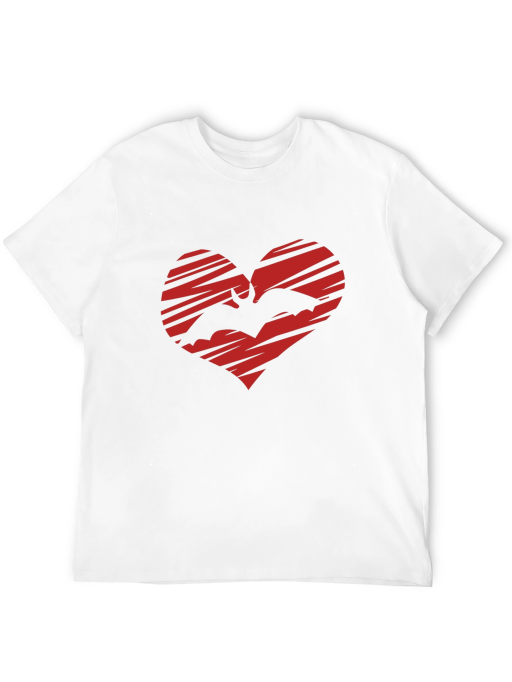 Bat Heart Graphic T-Shirt - Gothic Love Tee