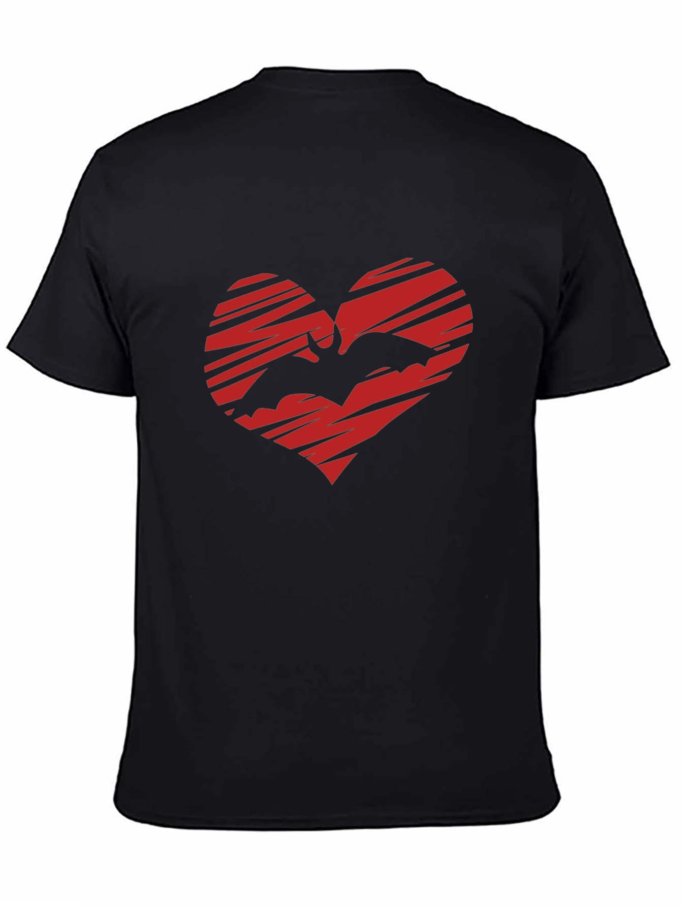 Bat Heart Graphic T-Shirt - Gothic Love Tee