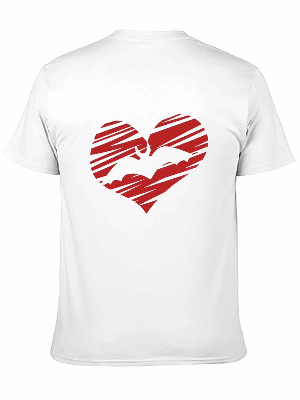 Bat Heart Graphic T-Shirt - Gothic Love Tee