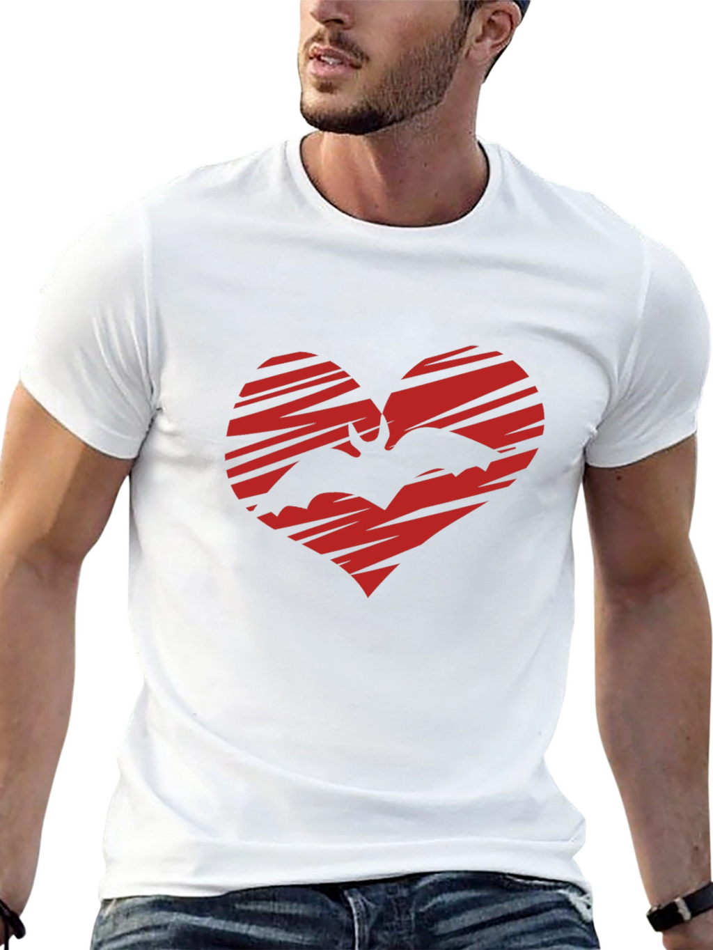 Bat Heart Graphic T-Shirt - Gothic Love Tee