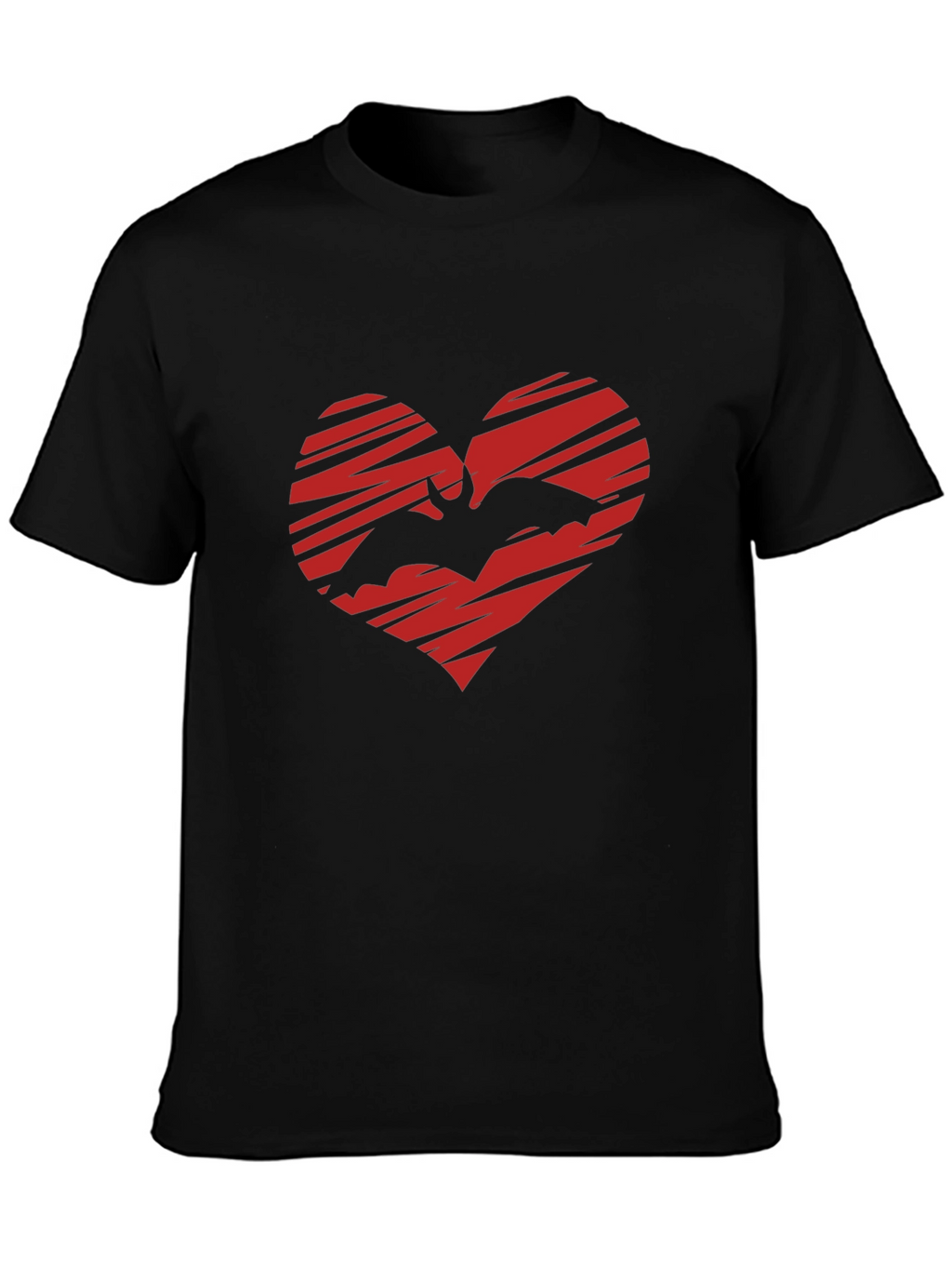 Bat Heart Graphic T-Shirt - Gothic Love Tee