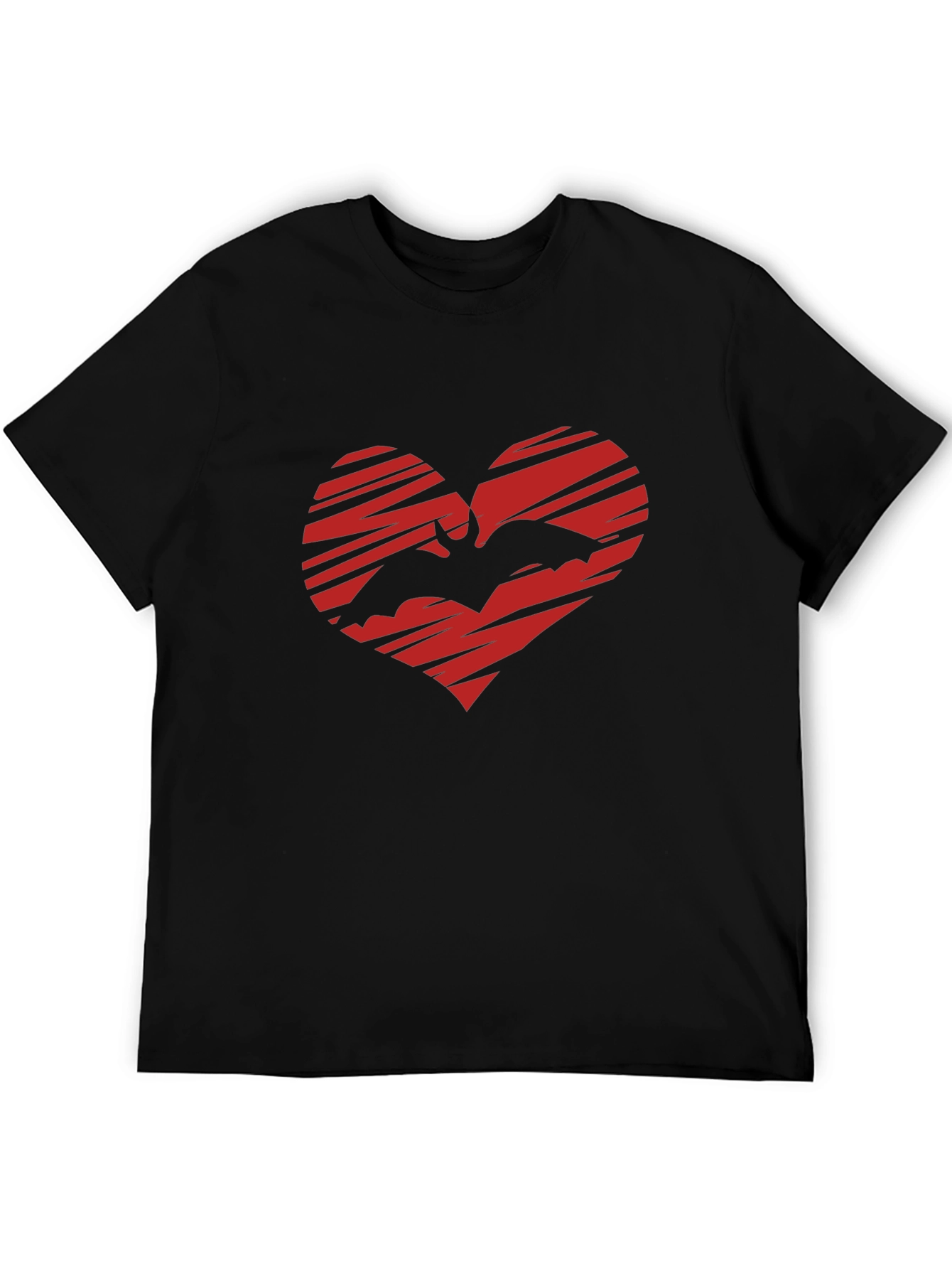 Bat Heart Graphic T-Shirt - Gothic Love Tee