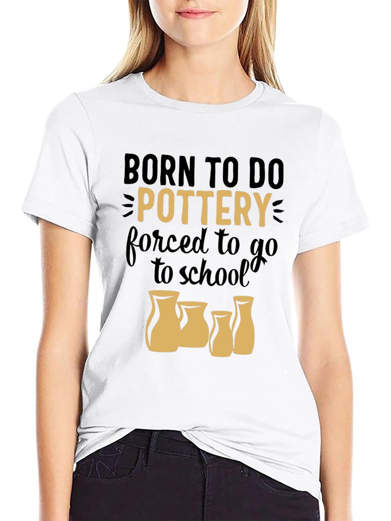 Born to Do Pottery Graphic T-Shirt