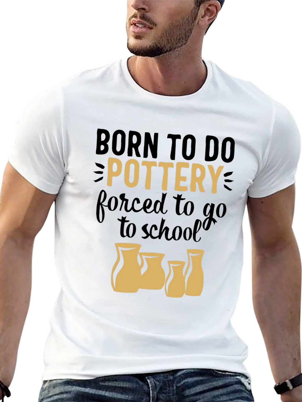 Born to Do Pottery Graphic T-Shirt