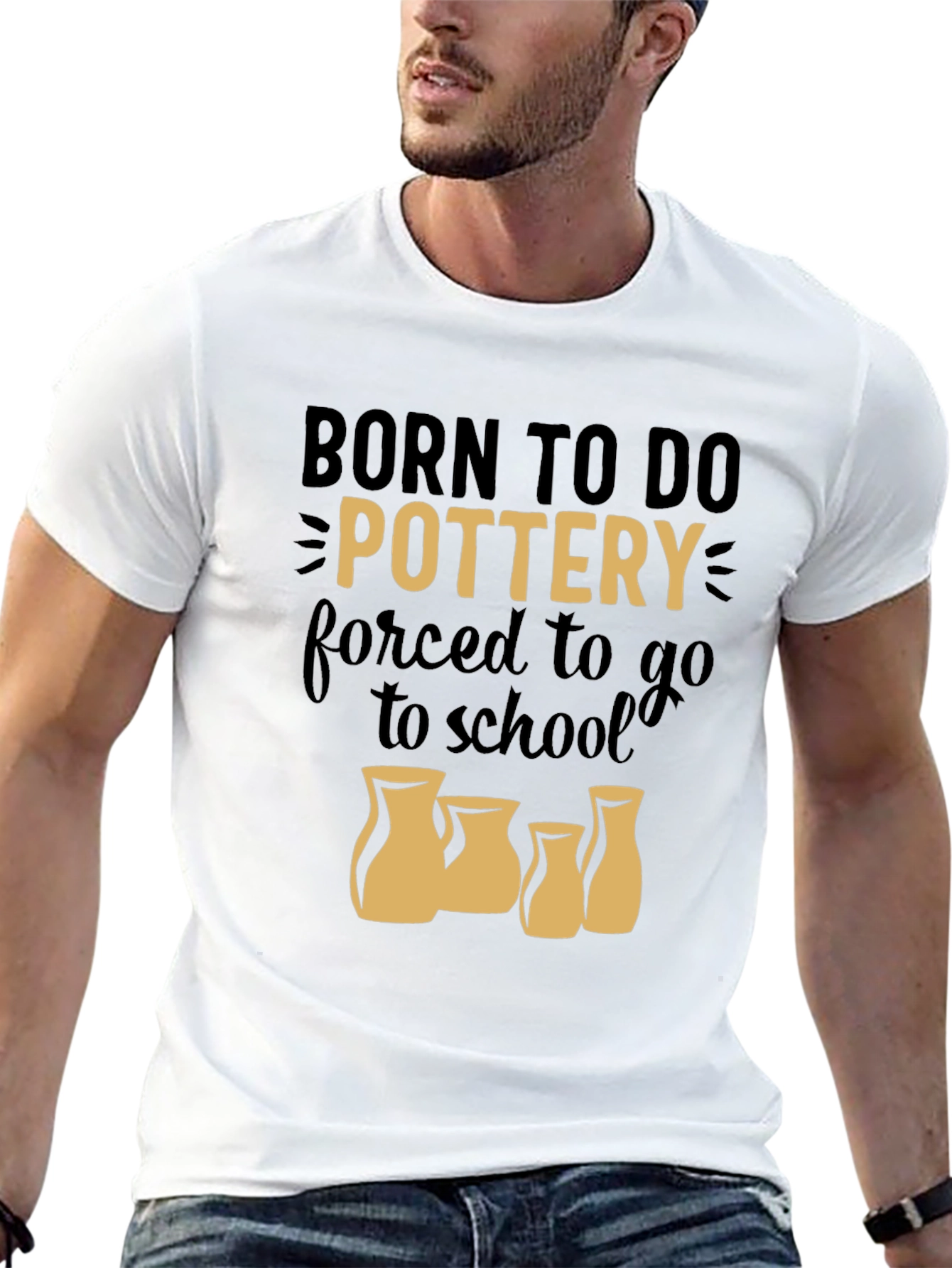 Born to Do Pottery Graphic T-Shirt