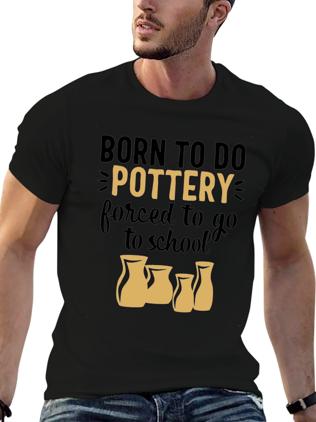 Born to Do Pottery Graphic T-Shirt