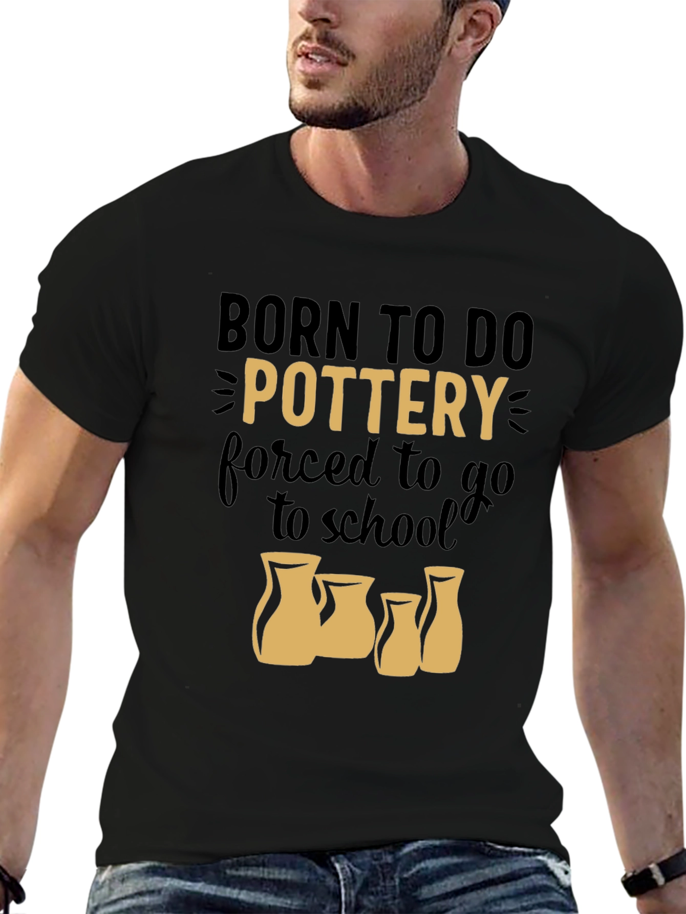 Born to Do Pottery Graphic T-Shirt