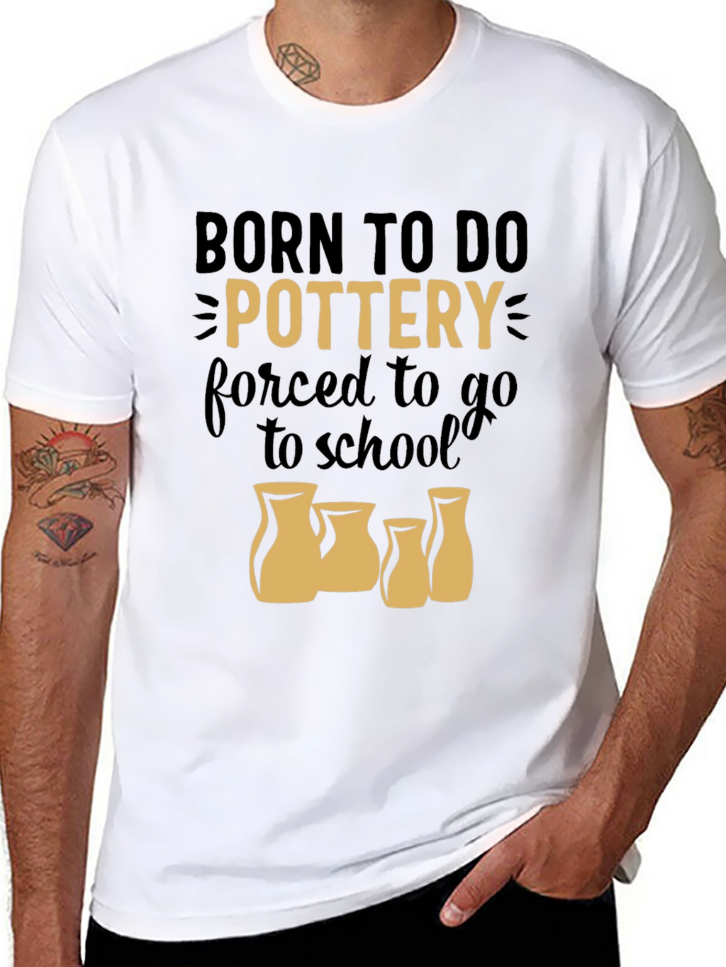 Born to Do Pottery Graphic T-Shirt