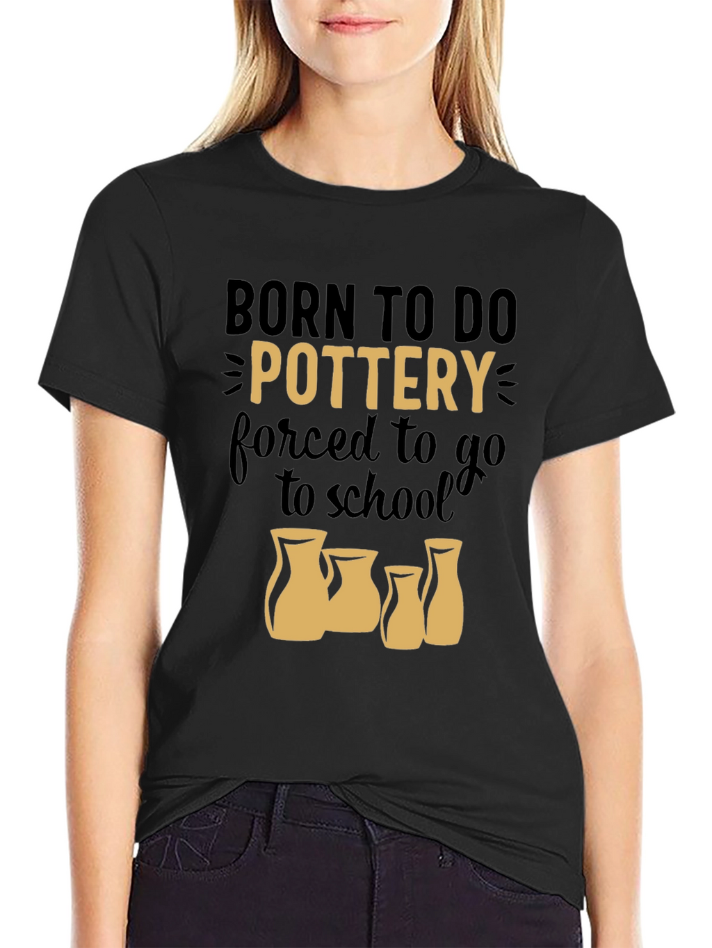 Born to Do Pottery Graphic T-Shirt