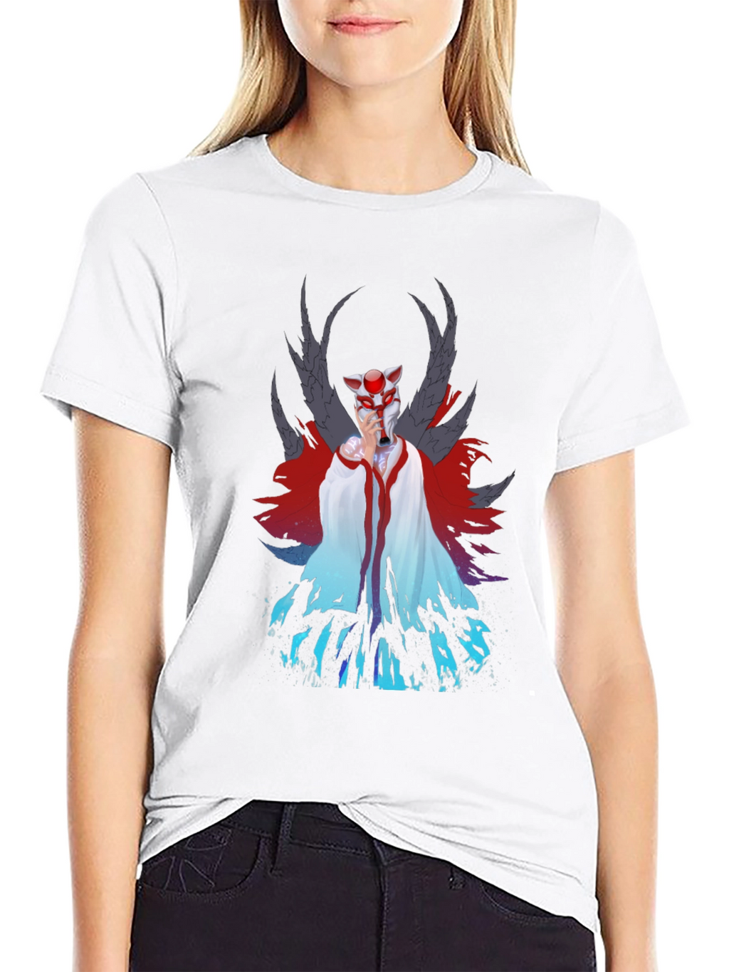Anime Inspired Graphic Tee - Black