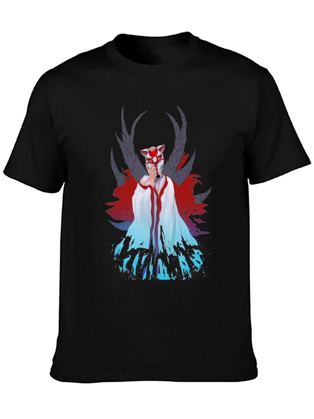 Anime Inspired Graphic Tee - Black