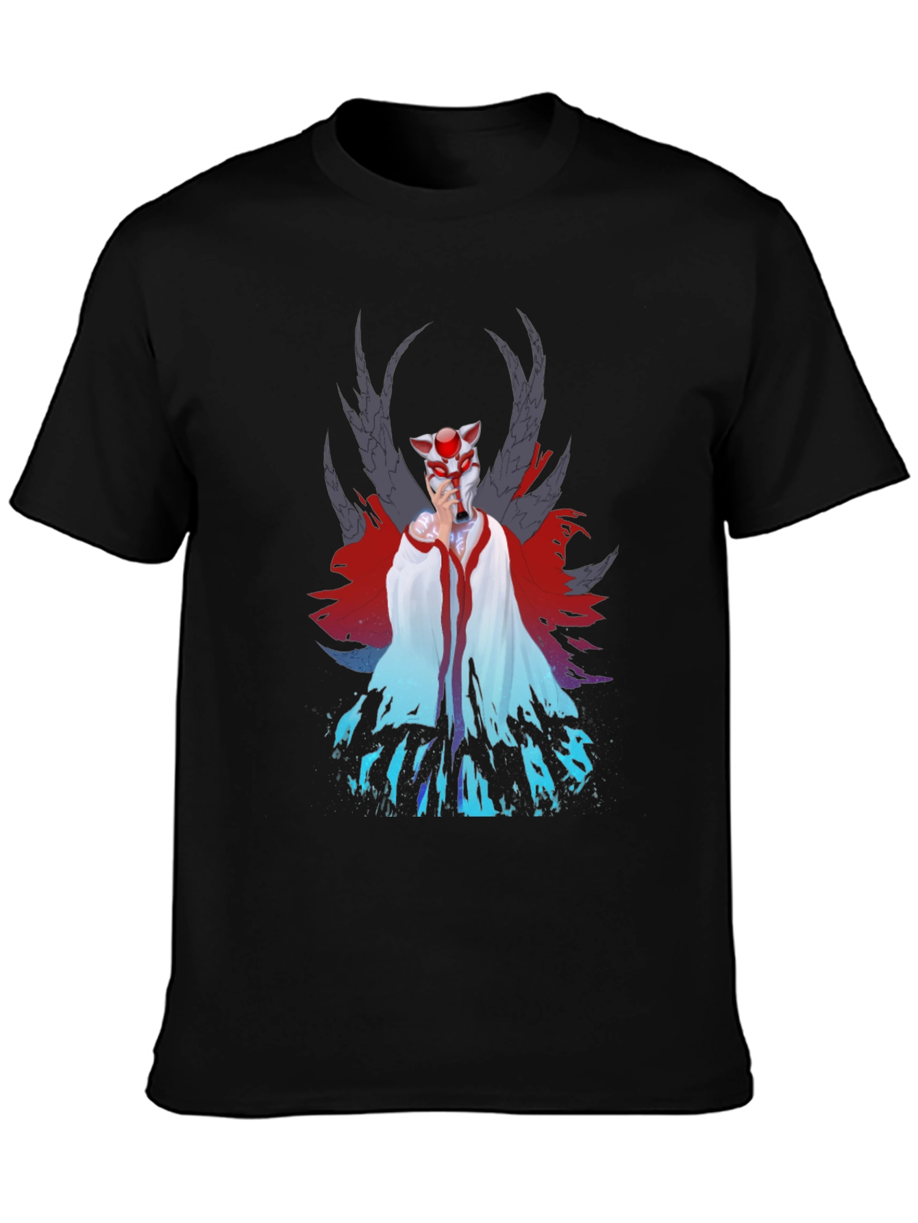 Anime Inspired Graphic Tee - Black