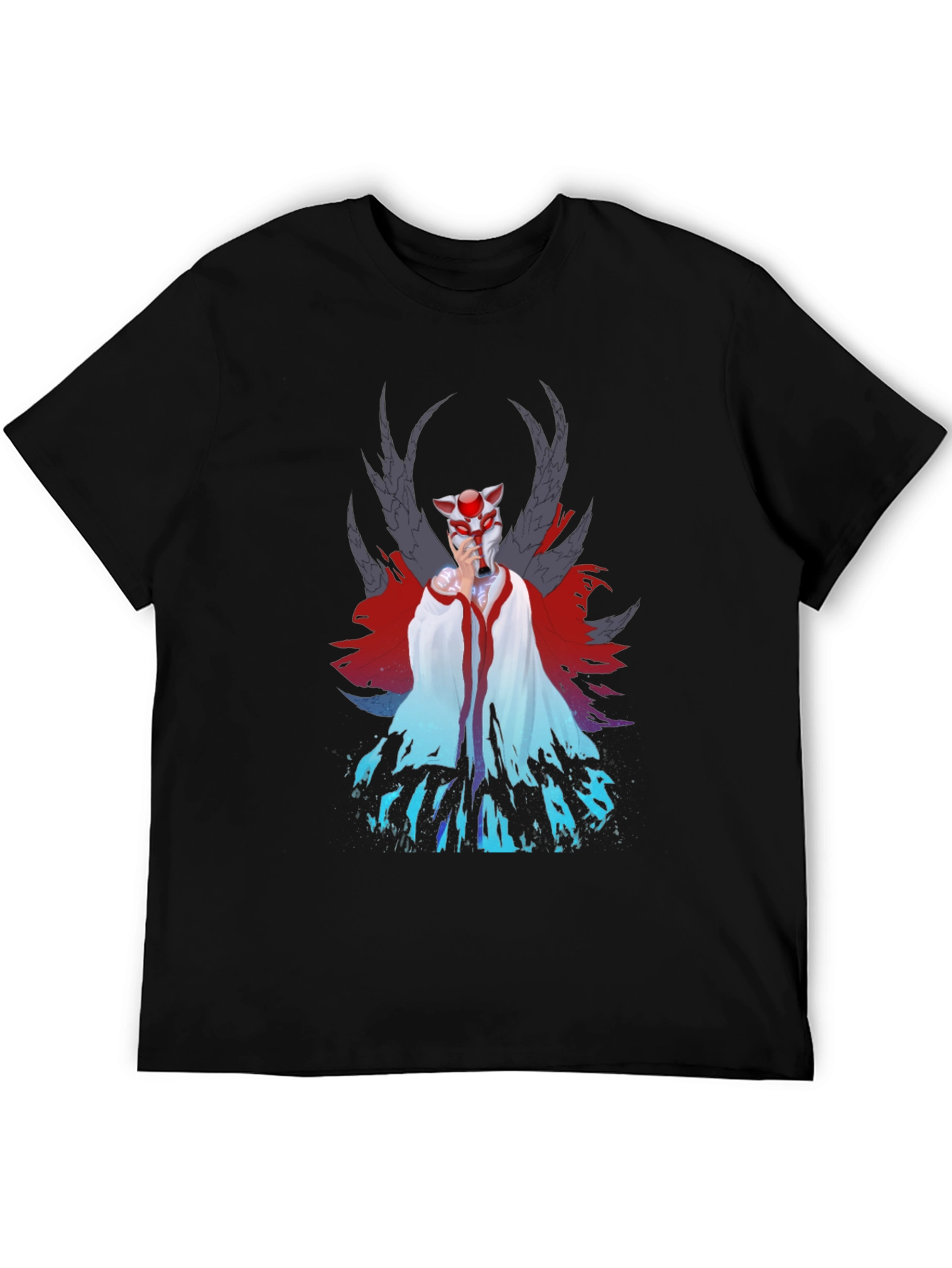 Anime Inspired Graphic Tee - Black