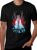 Anime Inspired Graphic Tee - Black