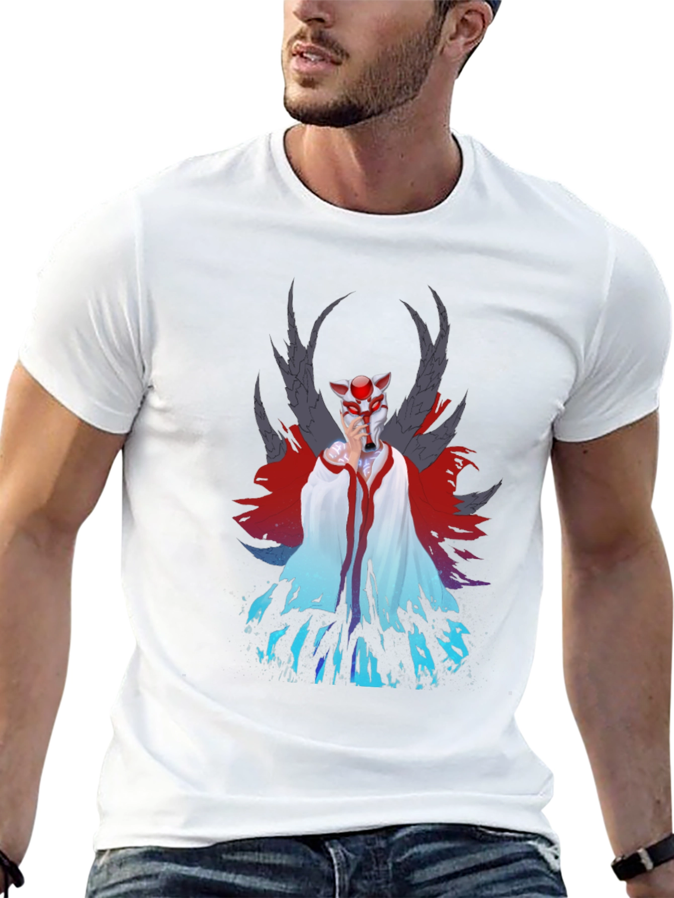 Anime Inspired Graphic Tee - Black