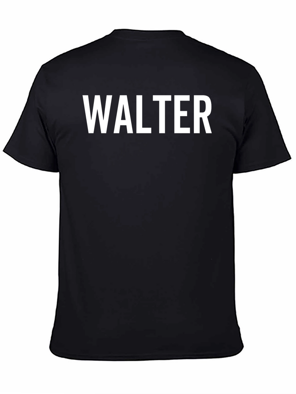 Walter Graphic T-Shirt | Black Crew Neck Tee