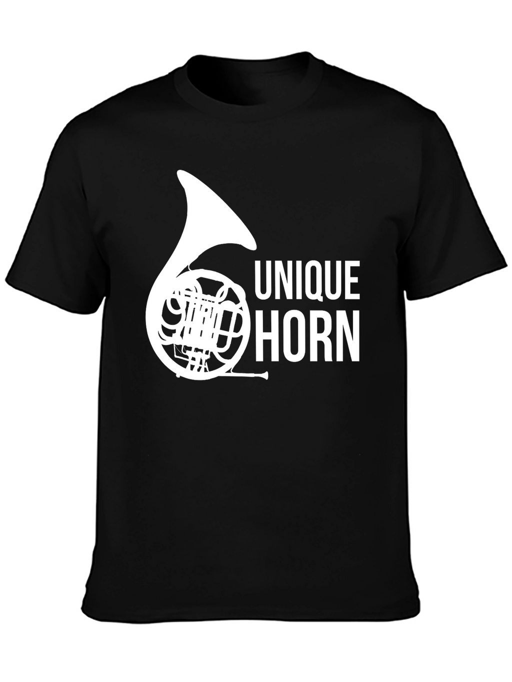 Unique Horn Graphic Tee - Music Lover T-Shirt