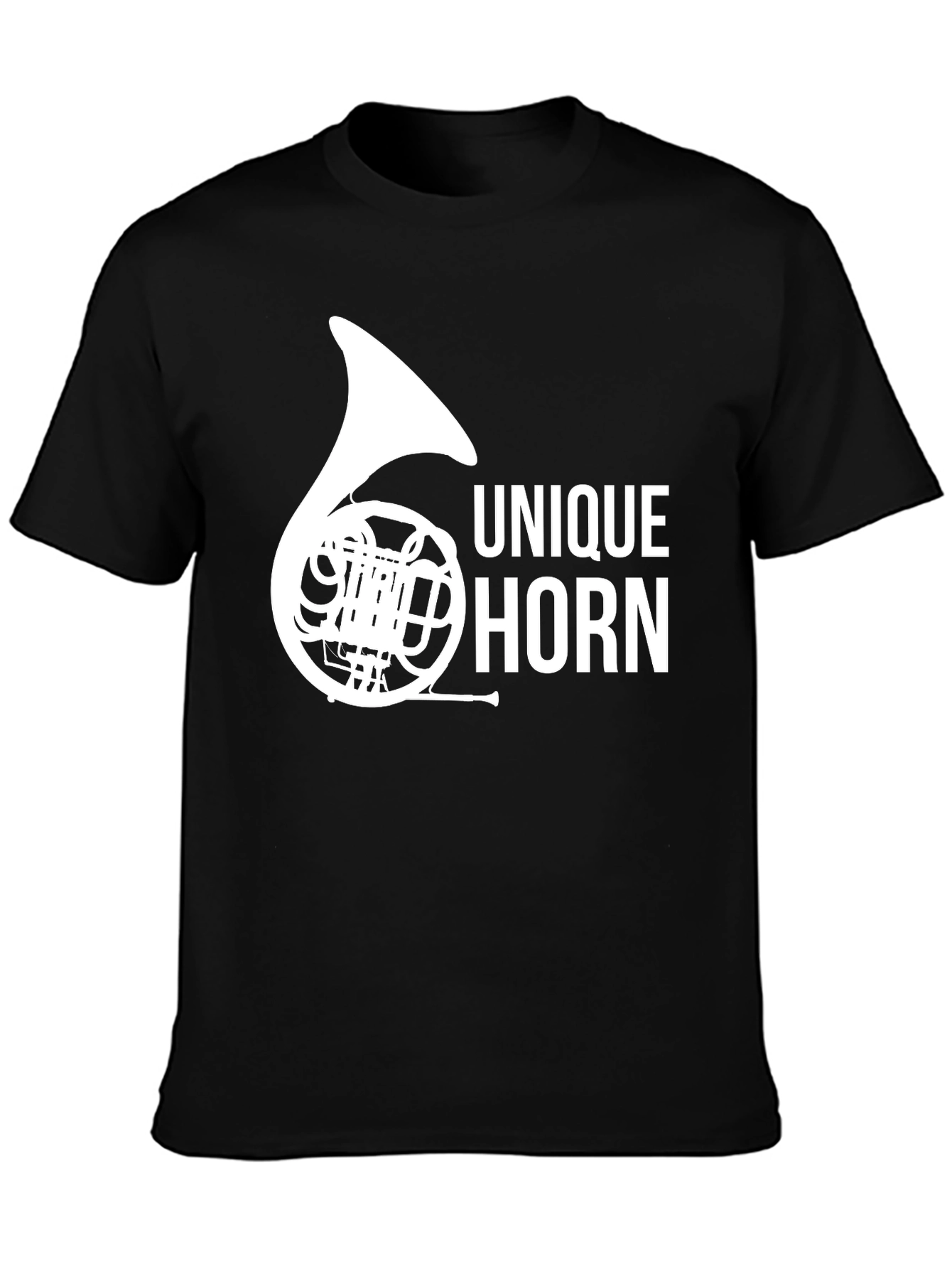 Unique Horn Graphic Tee - Music Lover T-Shirt