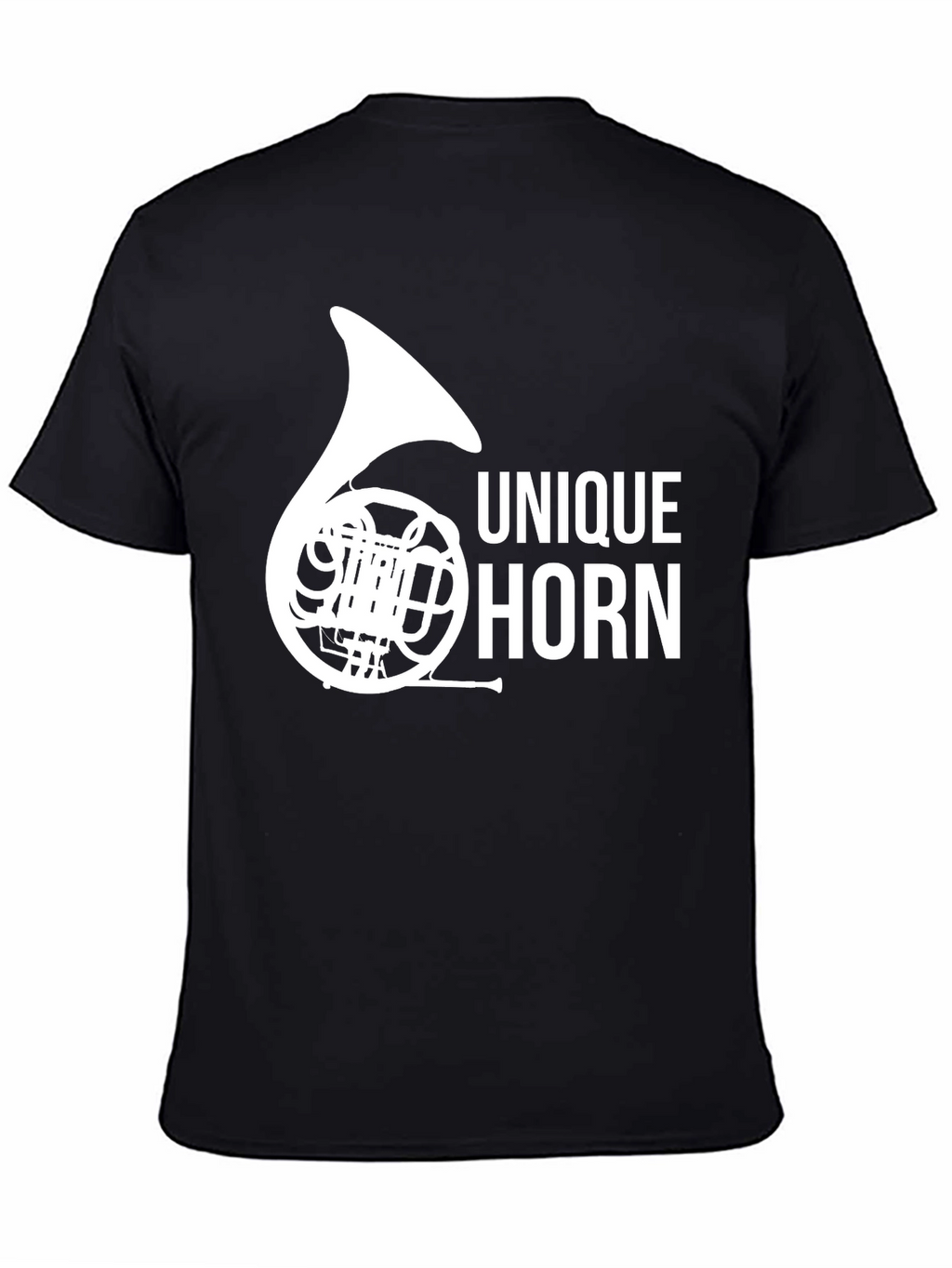 Unique Horn Graphic Tee - Music Lover T-Shirt