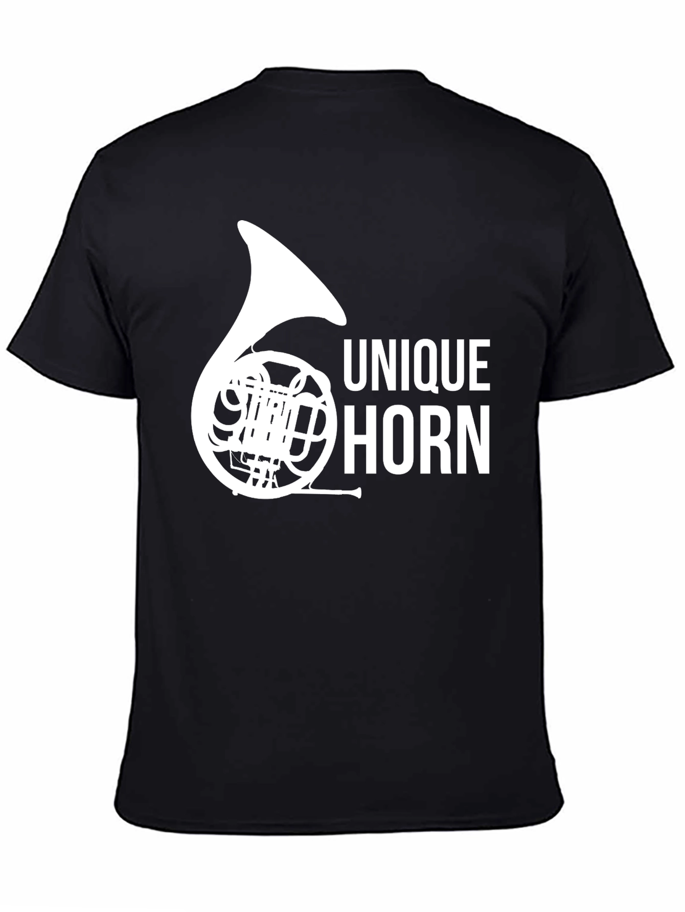 Unique Horn Graphic Tee - Music Lover T-Shirt