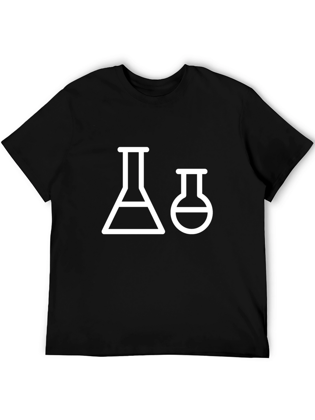 Science Beaker T-Shirt - Black Graphic Tee