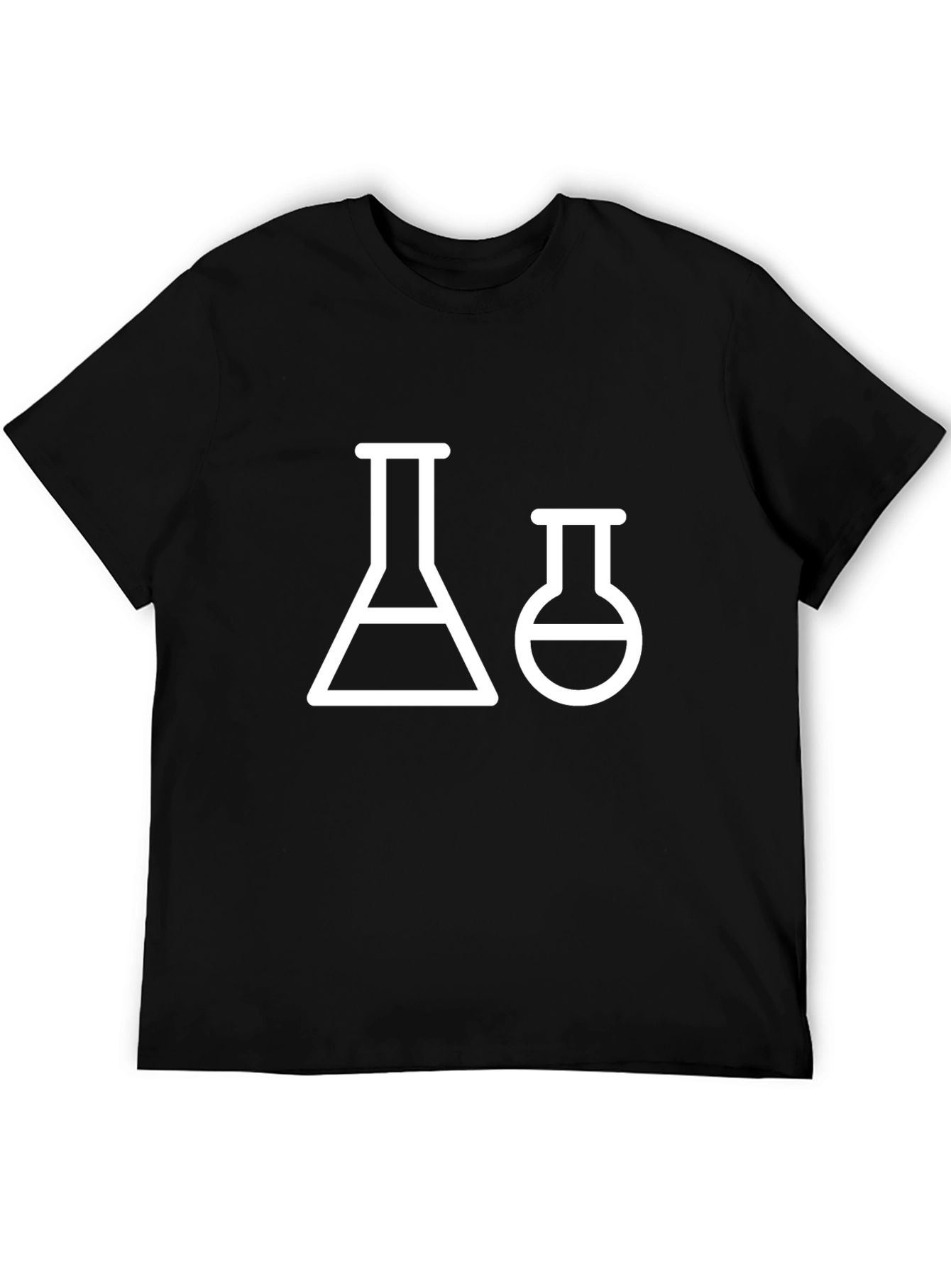 Science Beaker T-Shirt - Black Graphic Tee