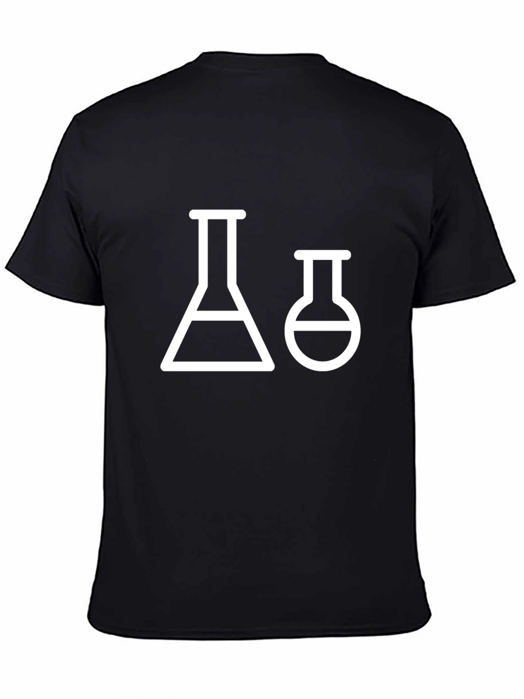 Science Beaker T-Shirt - Black Graphic Tee