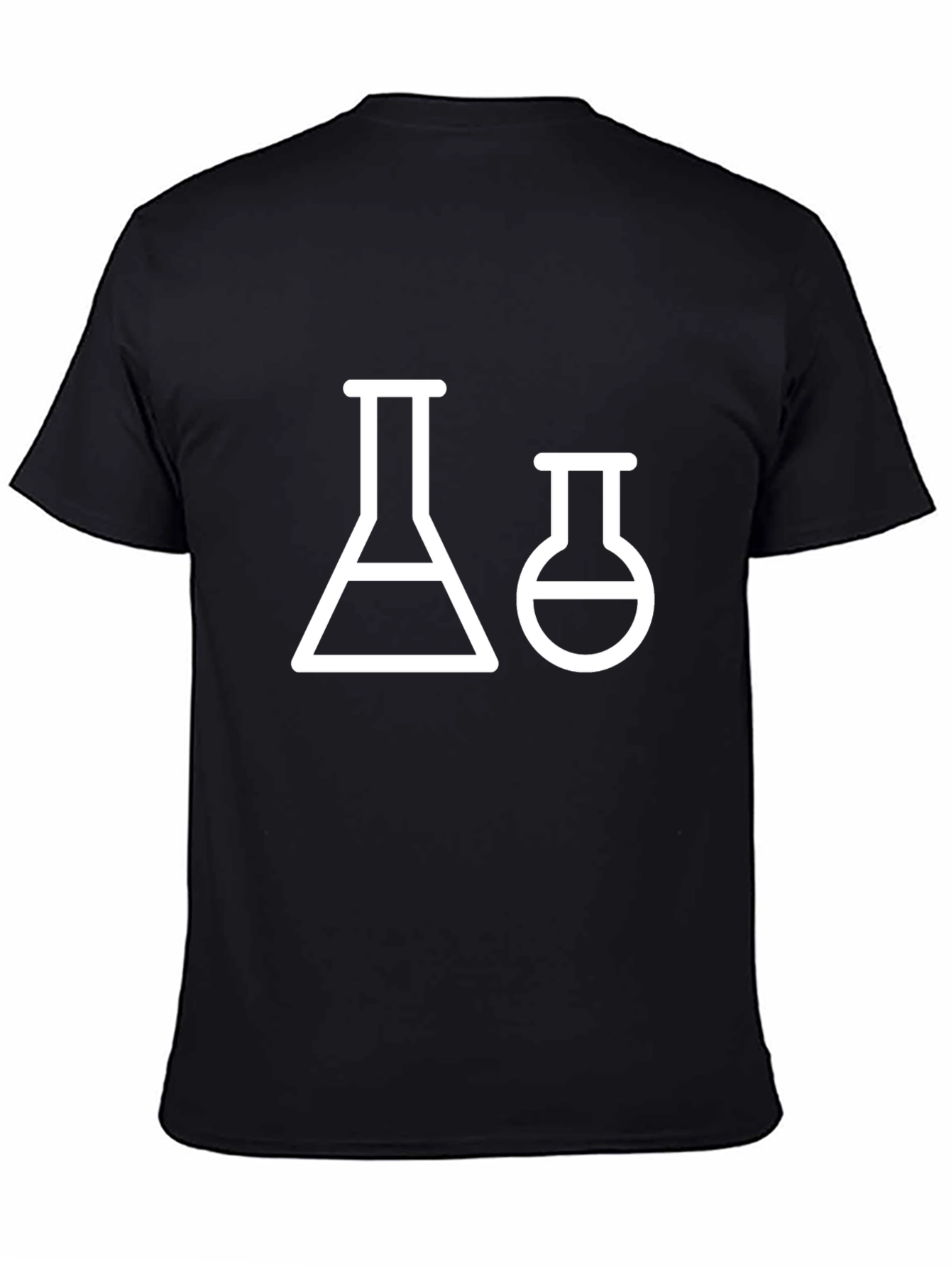 Science Beaker T-Shirt - Black Graphic Tee