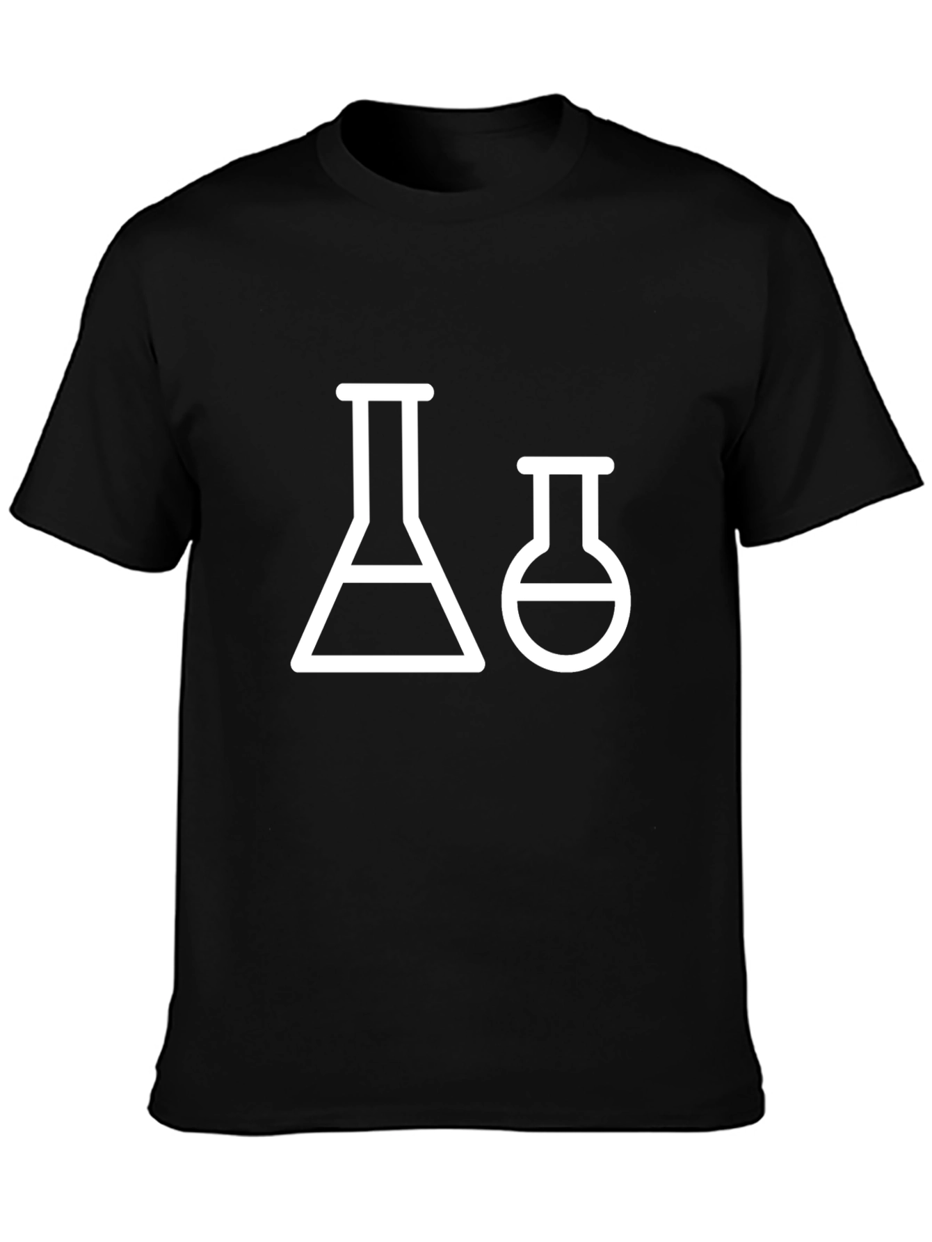 Science Beaker T-Shirt - Black Graphic Tee