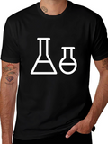 Science Beaker T-Shirt - Black Graphic Tee