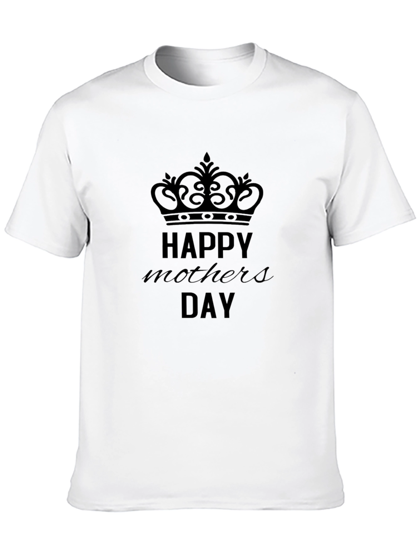 Happy Mothers Day Black T-Shirt